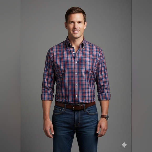 Vineyard Vines Other - Men's Vineyard Vines Slim Fit Murray Plaid Shirt 100% Cotton - Size Large-  EUC